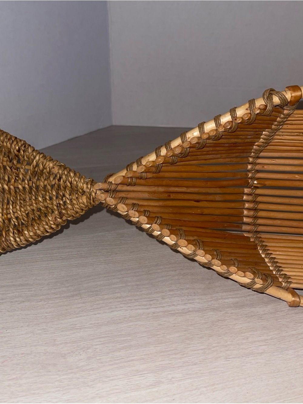 Vintage Large Fish Shaped Decorative, Bread Basket Wall Décor, Bohemian Retro - Picture 4 of 9